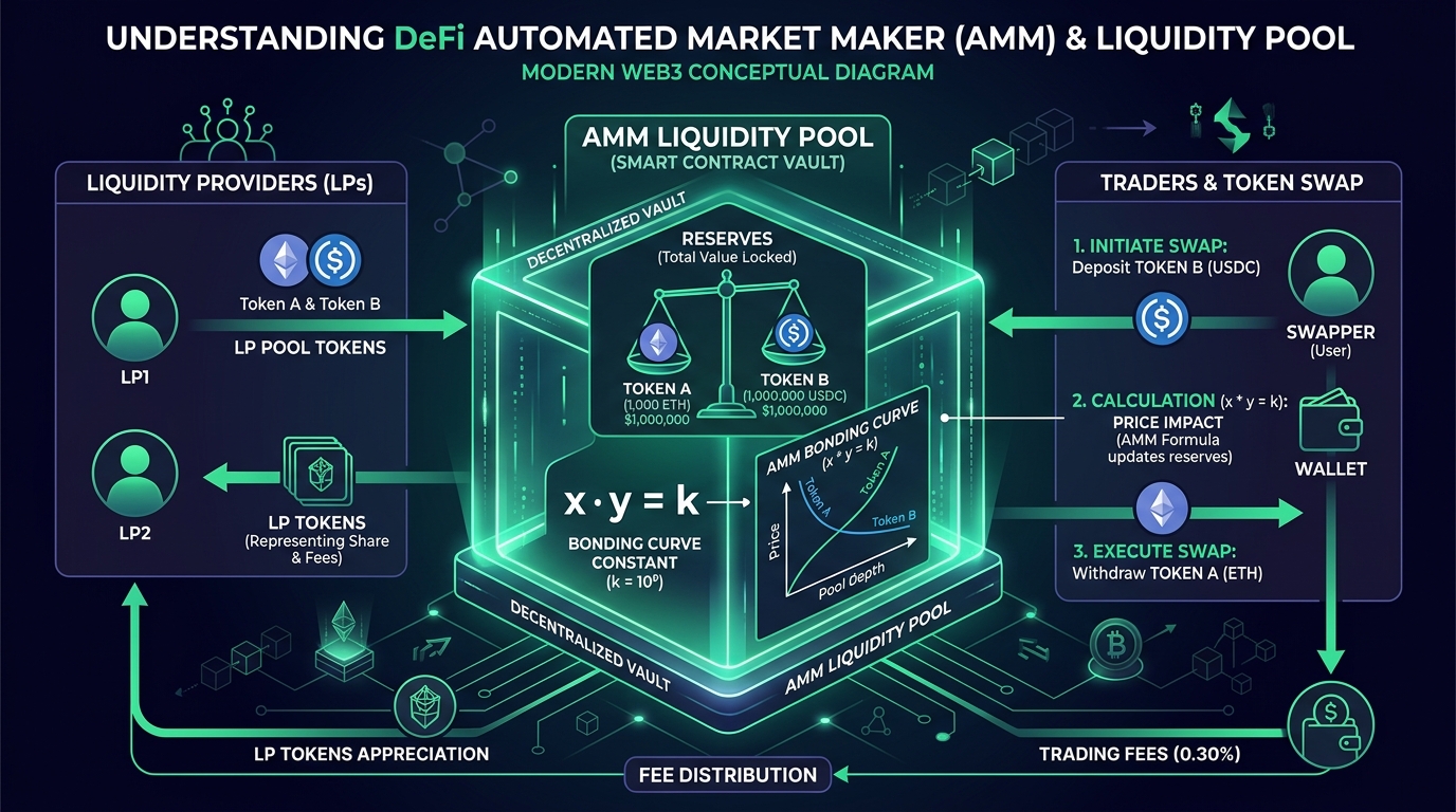 DeFi AMM 및 유동성 풀 메커니즘